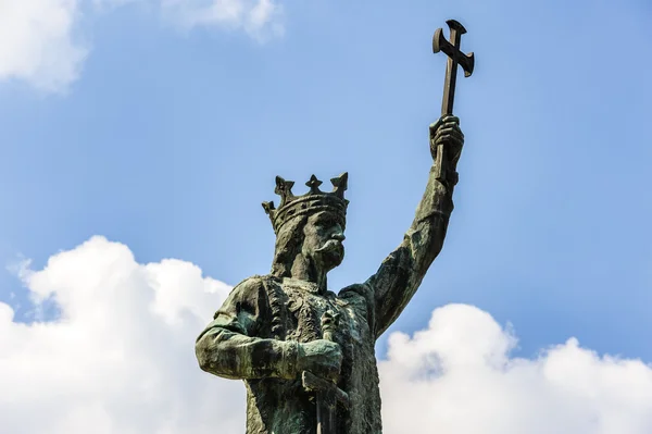 Monumento de Stefan cel Mare en Chisinau, Moldavia — Foto de Stock