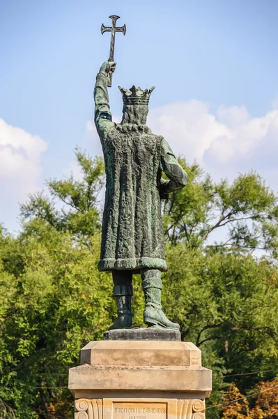 Monument av Stefan cel Mare i Chisinau, Moldavien — Stockfoto