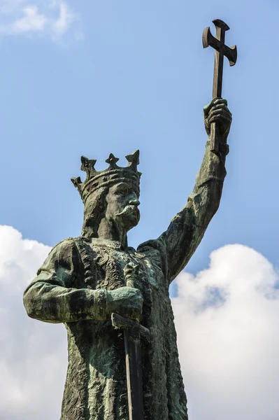 Monument av Stefan cel Mare i Chisinau, Moldavien — Stockfoto