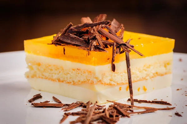 Tarta de queso en capas —  Fotos de Stock