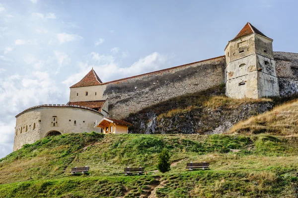 Medieval fortress in Rasnov, Transylvania, Brasov, Romania — Stock Photo, Image