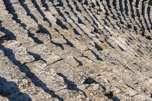 Steps at Ancient theater in Hierapolis — Stock Photo, Image
