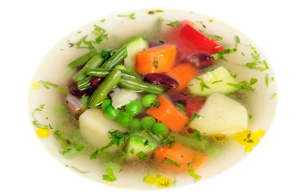 Vegetable soup isolated — Stock Image Vegetable soup isolated Stock Image