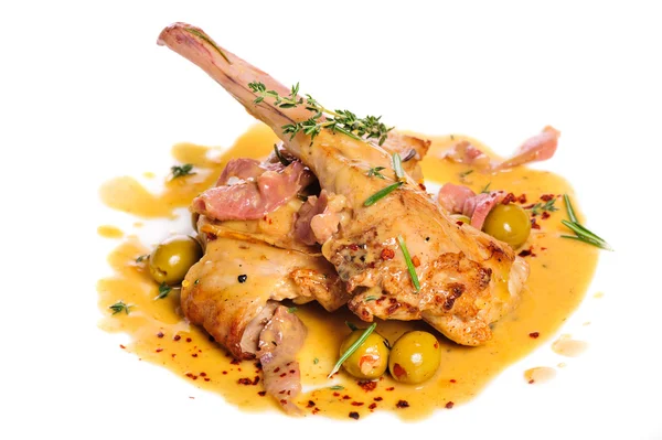 Prepared rabbit legs — Stock Photo, Image