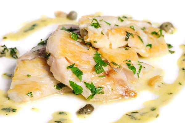 Steamed zander fish — Stock Image Steamed zander fish Royalty Free Stock Images