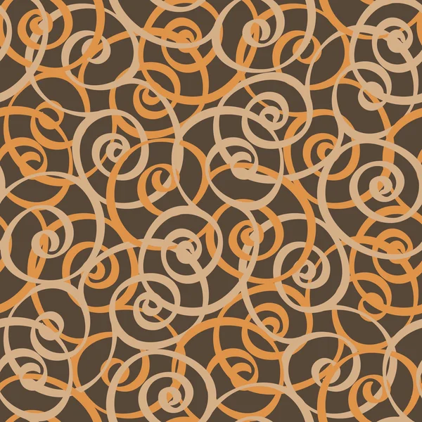 Spiral curls vector seamless tiling pattern — Stock Vector