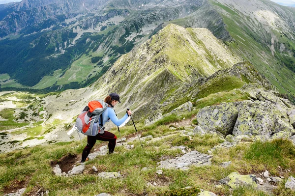 Summer hiking in the mountains. — Stock Photo, Image