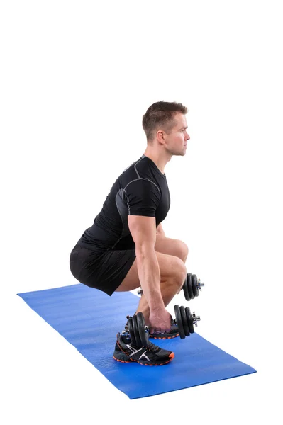 Permanent halter Calf Raise of Squats training — Stockfoto