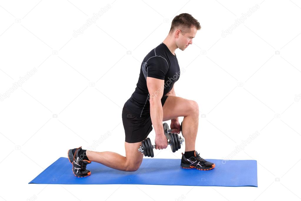 Standing Dumbbell Split-Squat Workout