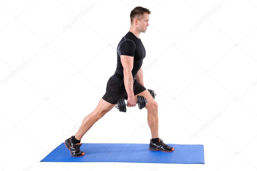 Standing Dumbbell Split-Squat Workout