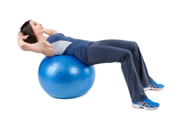 Buken Fitball övningar — Stockfoto