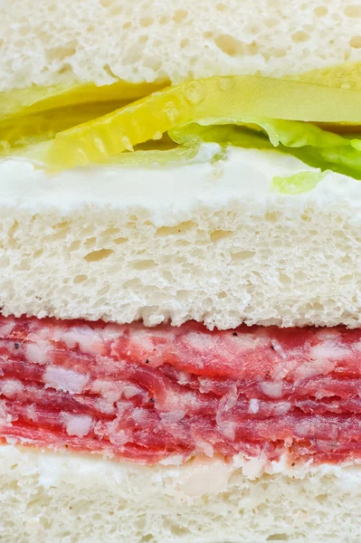 Carpaccio sándwich de carne cruda —  Fotos de Stock