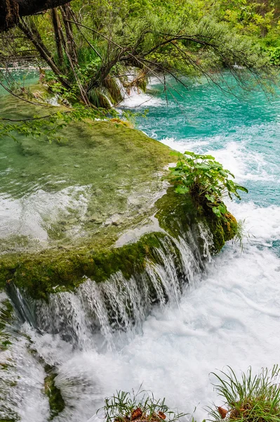 Cachoeiras em Plitvice Lakes National Park, Croácia — Fotografia de Stock