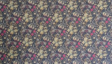 Antika Eski Kağıt Bağbozumu Dokuları. Şato İçi Neo-gotik Tarzı