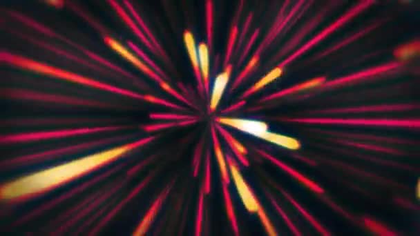 Abstract Neon Glow Light Speed Animatie Kleurrijke Lichte Trails Naadloze — Stockvideo