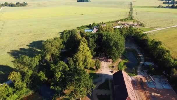 Manoir Abgunste Dans Paroisse Zalenieku Région Jelgavas Lettonie Europe Manoir — Video