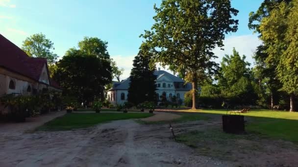 Manoir Abgunste Dans Paroisse Zalenieku Région Jelgavas Lettonie Europe Manoir — Video