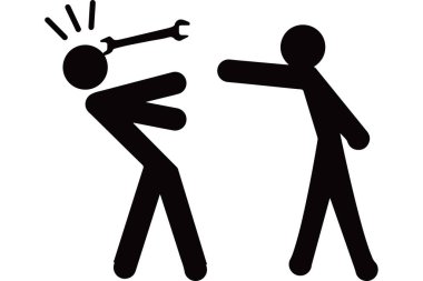 Yaralanma tehlikesinden kaçınmak için uyarı simgesi aracı