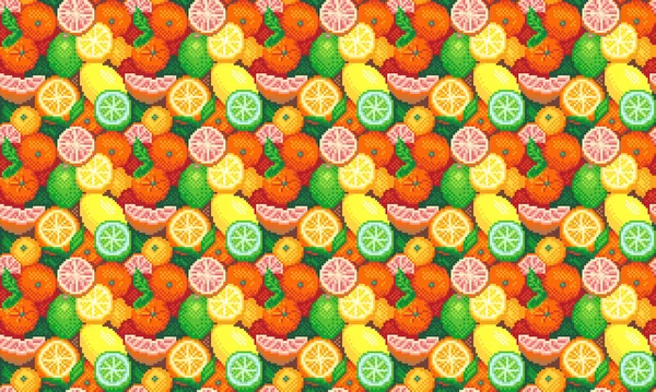 Citrus pattern. Seamless pattern with fruits. Suits as background, wallpaper, banner.