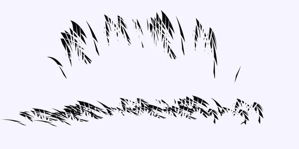 Élément Conception Flashs Déchirés Abstraits Isolé Sur Fond Blanc Vecteur — Image vectorielle