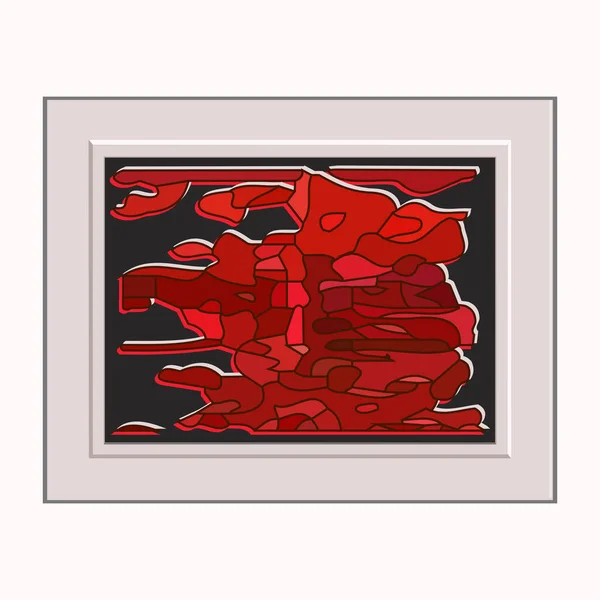 抽象构图 艺术框架矢量图解 国际艺术家日 创意艺术 — 图库矢量图片