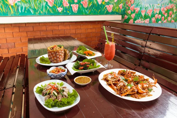 Estilo de comida tailandesa — Foto de Stock