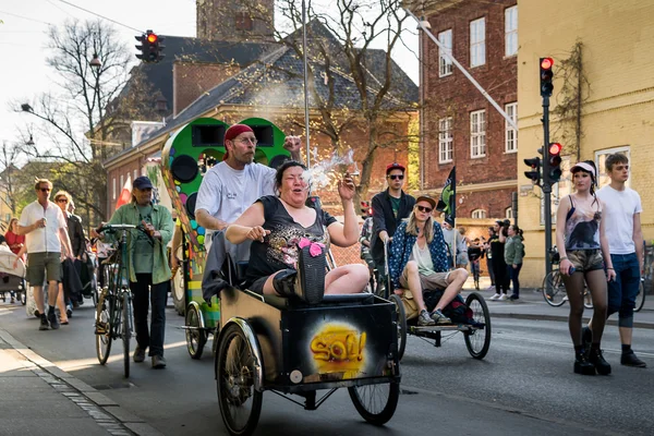 Küresel esrar Marsh Christiania Kopenhag yakınındaki