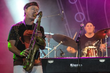 ABD'li caz saksofoncu Bill Evans Nisville Caz Festivali, 13 Ağustos canlı. 2016