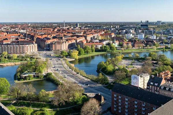 Copenhague vista real con puente Knippel y puerto interior — Foto de Stock