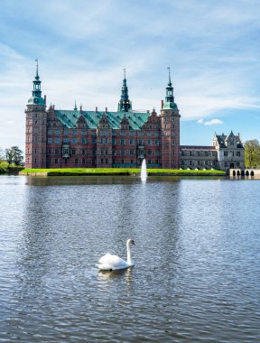 Danimarka 'nın Hillerod kentindeki Rönesans Frederiksborg Kalesi' nin (XVII..