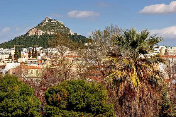 View of Athens and Mount Lycabettus — Stock Photo, Image