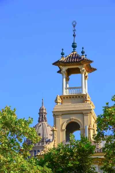 Turm in montjuic, barcelona. — Stockfoto