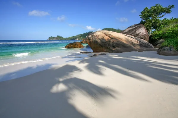 Strand op de Seychellen — Stockfoto