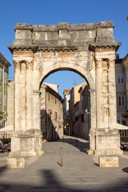 Altın Roma kapısı (Sergius Arch) Pula, Hırvatistan