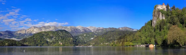 Ausgebluteter See, Slowenien - Panorama — Stockfoto