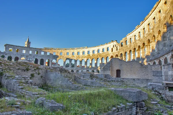 Pula, Horvátország - római amfiteátrum — Stock Fotó