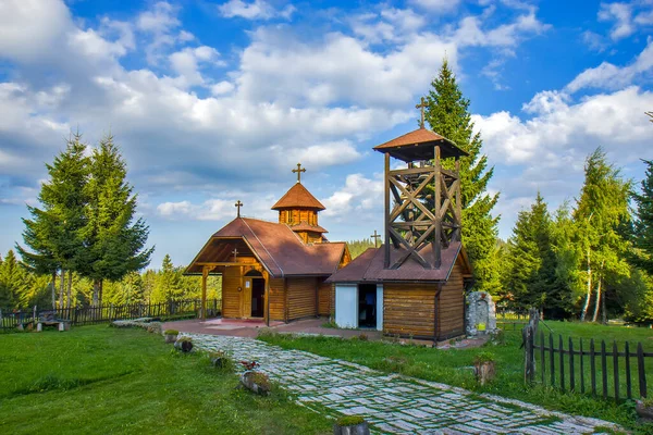 Monastère Bois Saint Cosmas Damian Sur Montagne Zlatar Serbie — Photo