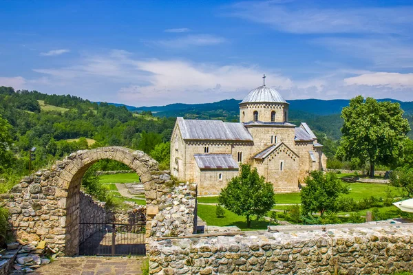 Antigo Mosteiro Medieval Gradac Sérvia — Fotografia de Stock