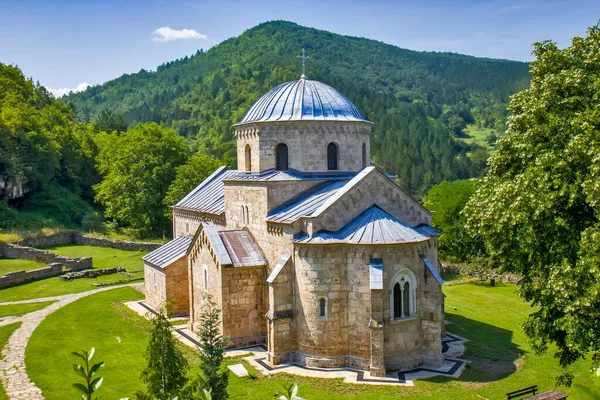 Starý Středověký Klášter Gradac Srbsku — Stock fotografie