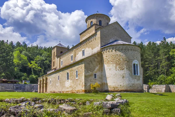 Klasztor Sopocani Serbii Pobliżu Nova Varos — Zdjęcie stockowe