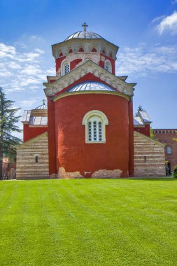 Sırbistan 'ın Krallığı yakınlarındaki Zica manastırı