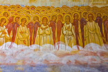 Sırbistan 'ın Krallığı yakınlarındaki Zica manastırında Fresco