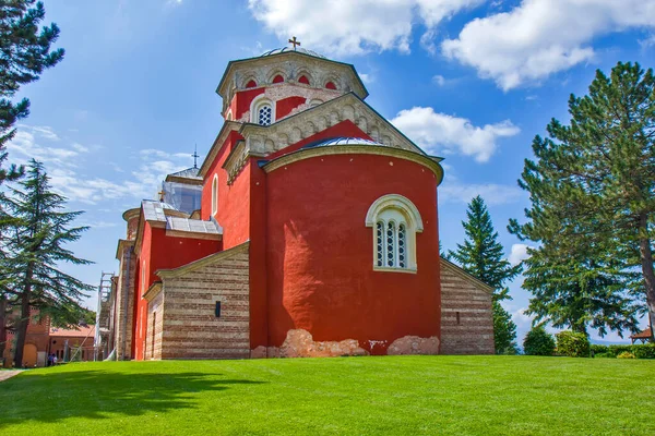 Zica Kolostor Kraljevo Közelében Szerbiában — Stock Fotó