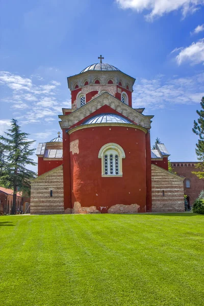 Sırbistan Krallığı Yakınlarındaki Zica Manastırı — Stok fotoğraf