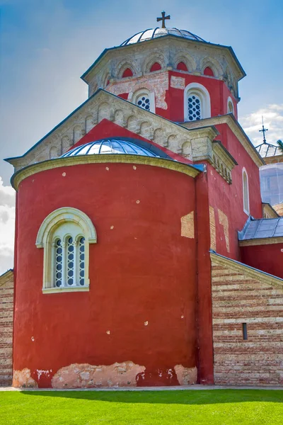 Монастырь Зица Вблизи Кралево Сербии — стоковое фото