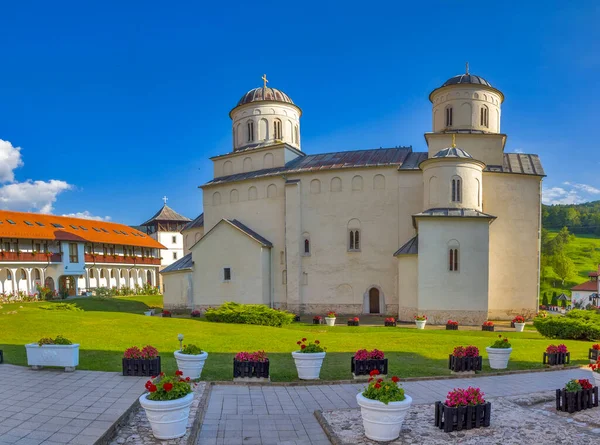 Veduta Del Monastero Serbo Ortodosso Situato Vicino Prijepolje — Foto Stock