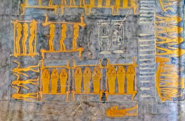 Krallar Vadisi, Teb, Luxor, Mısır 'daki Mısır Firavun mezarının içinde.