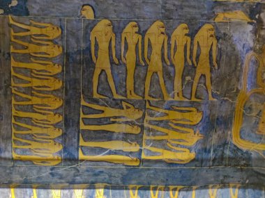 Krallar Vadisi, Teb, Luxor, Mısır 'daki Mısır Firavun mezarının içinde.