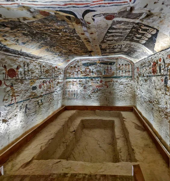 Das Grab Des Ägyptischen Pharaos Tal Der Könige Theben Luxor — Stockfoto