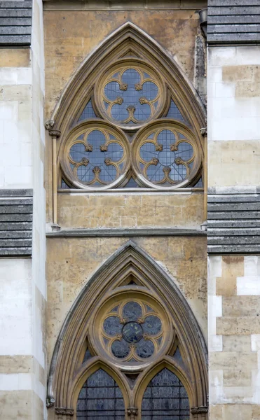 Westminster Abbey, norra sidan - detalj — Stockfoto